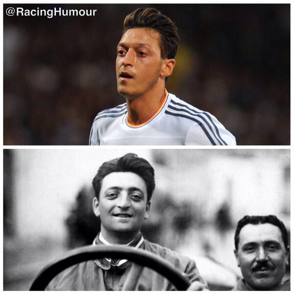 similarity mesut ozil to enzo ferrari : r/funny