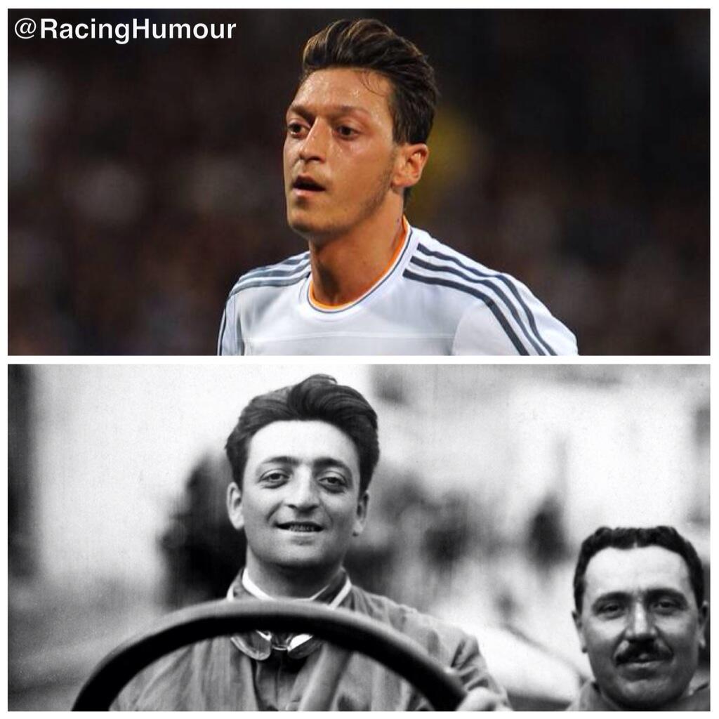 Mesut Özil looks like Enzo Ferrari - 9GAG