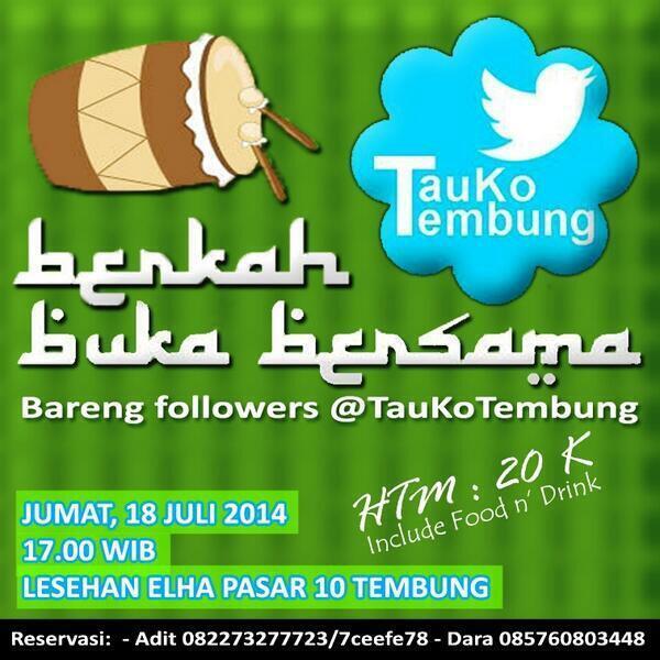 Buka bareng w/ <a href="/TauKoTembung/">TauKo Tembung?</a> dan followersnya CC: @ceritamedan <a href="/MedanHeritage/">Medan Heritage Tour</a> <a href="/MedanGotTalents/">Medan Got Talents</a> <a href="/MedanSeminar/">INFO SEMINAR TERBARU</a>