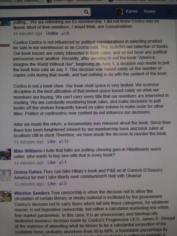 After backlash, Costco re-orders Dinesh D'Sousa's book