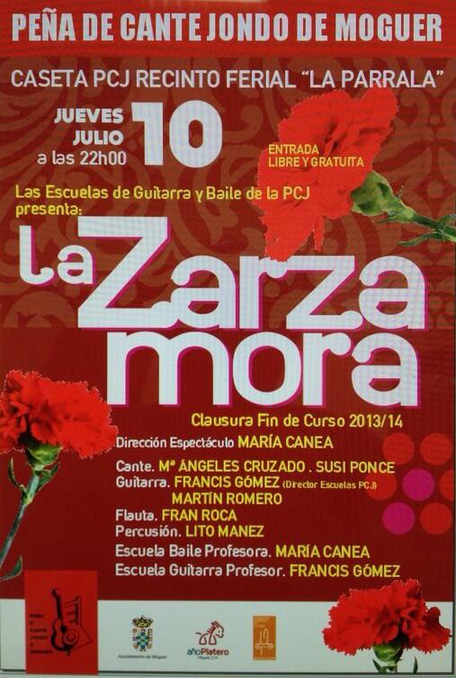 MariaCanea's tweet photo. Este jueves a las 22:00,en la caseta d la Peña d cante jondo del recinto ferial! http://t.co/OPJDYilAlE
