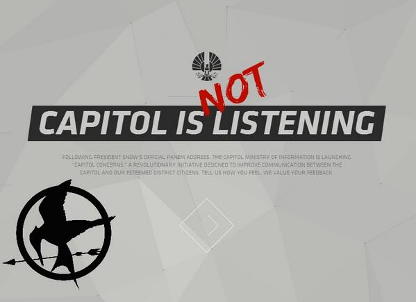 DailyMockingjay's tweet image. ATTENTION REBELS:
TOMORROW DURING CAPITOL TV, WE WILL ONCE AGAIN TRY TO HACK INTO THE SYSTEMS.
FEAR NOT, HAVE HOPE: