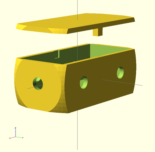 OpenSCAD model of the box for the HeatSeekNYC hardware