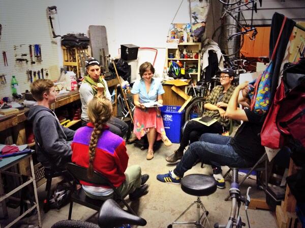 #bikeagain volunteer meeting. Working hard for all y'all. We are re-opening next Monday, come hell or high water.