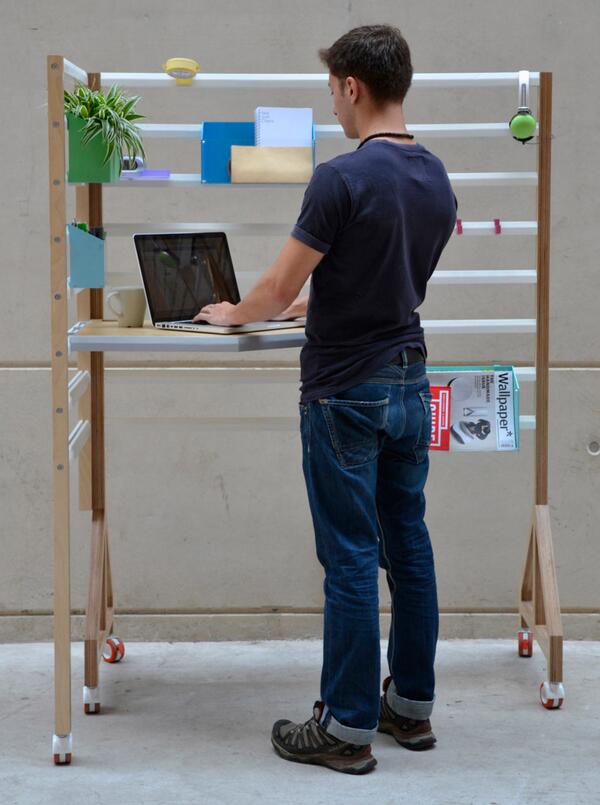 designmilk's tweet photo. Your Position is an adjustable workspace that adapts to your working needs: http://t.co/squcviol4V http://t.co/QFefcew6O8