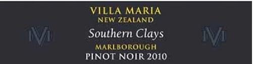 VILLA MARIA - SINGLE VINEYARD SOUTHERN CLAYS PINOT NOIR 2010 - Runner up to Best Wine of 2014 Competition