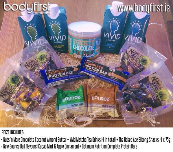 BODYFIRST Nutrition (@bodyfirst_ie) on Twitter photo #WIN one of our amazing health foods hampers by Friday with some of our newbies.
1. FOLLOW <a href="/bodyfirst_ie/">BODYFIRST Nutrition</a>
2. RT #WIN one of our amazing health foods hampers by Friday with some of our newbies.
1. FOLLOW <a href="/bodyfirst_ie/">BODYFIRST Nutrition</a>
2. RT