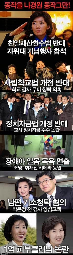이런분이 국회의원?
나경원! 동작 그만!!!
#바꾸세