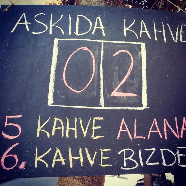 Askıda kahve uygulamamız başlamıştır !!