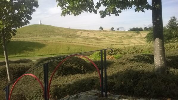 Campbell Park looks stunning with its hay lines ready to be made into hay bales.