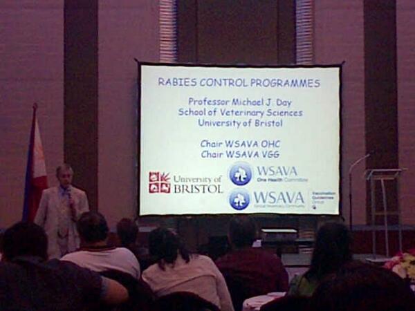 bai_official's tweet photo. Dr. Michael Day of WSAVA on his technical presentation on Rabies @RabiesAlliance http://t.co/4HMUywKJwo