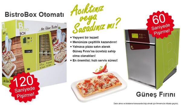 BistroBox / Bistro Pizza &amp; Otomat sistemleri Türkiye'de!