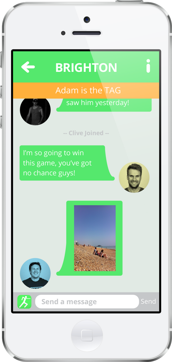 TagApp's tweet image. Sneak preview of the game screen... #gameon