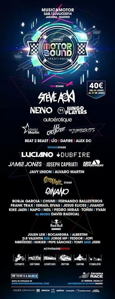 JMotorSoundFest's tweet photo. Cartelazo de MOTOR SOUND FESTIVAL!! Tus entradas a 45€ aquiii -->  666594715 (telefono)  616351619 (whatsapp) http://t.co/wKXwq1MDuR