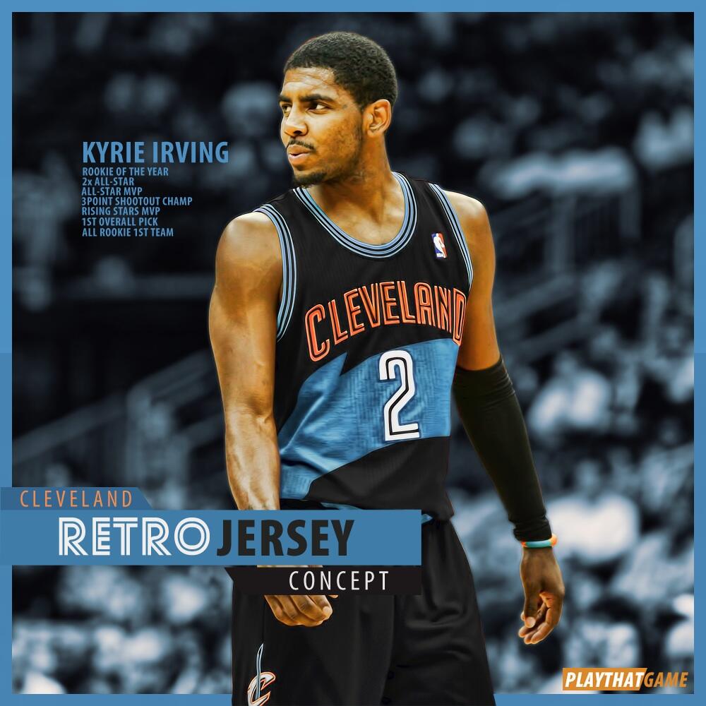 kyrie irving throwback cavs jersey