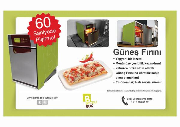 Pizza 60 Saniyede Pişer mi?? Bizim Makinamızda Pişer.