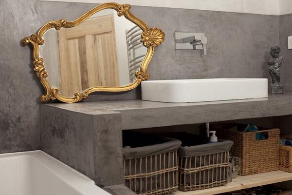 Voordelig Béton Ciré..... Ook op de vloer van toepassing #betonlook #betoncire