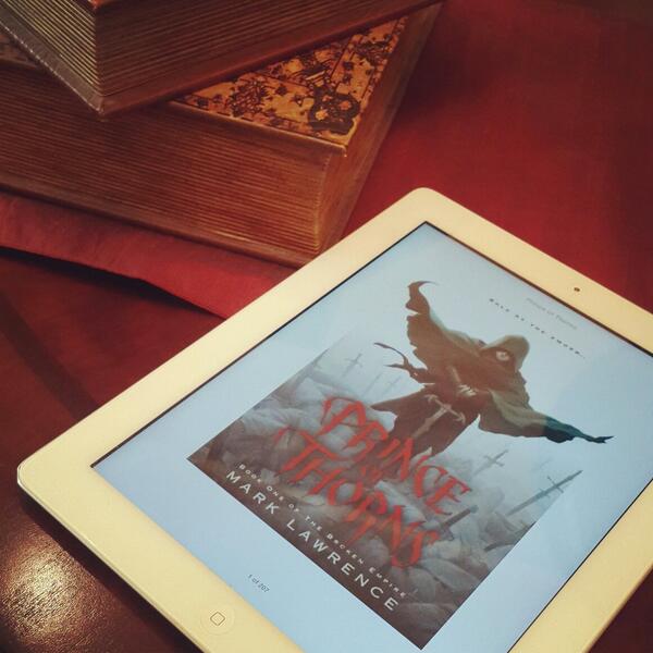 Bookish_Posts's tweet image. Currently Reading: Prince of Thorns by Mark Lawrence.