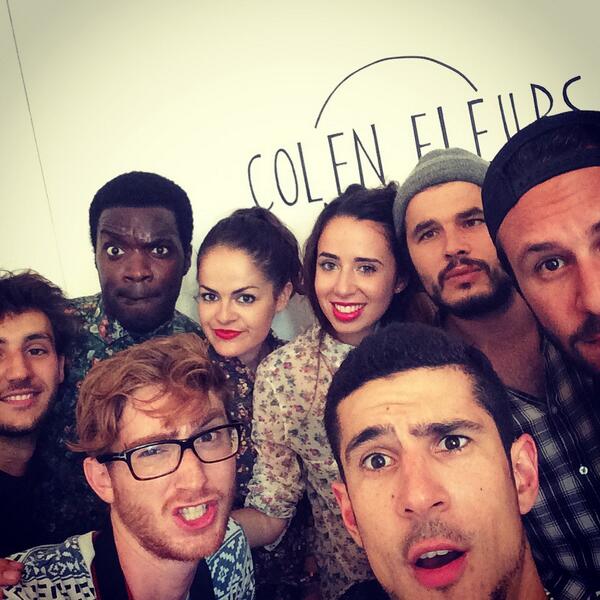 ColenFleurs's tweet photo. Samedi dernier après le shooting. Le résultat bientôt ! #colenfleurs http://t.co/HLlH7UYT74