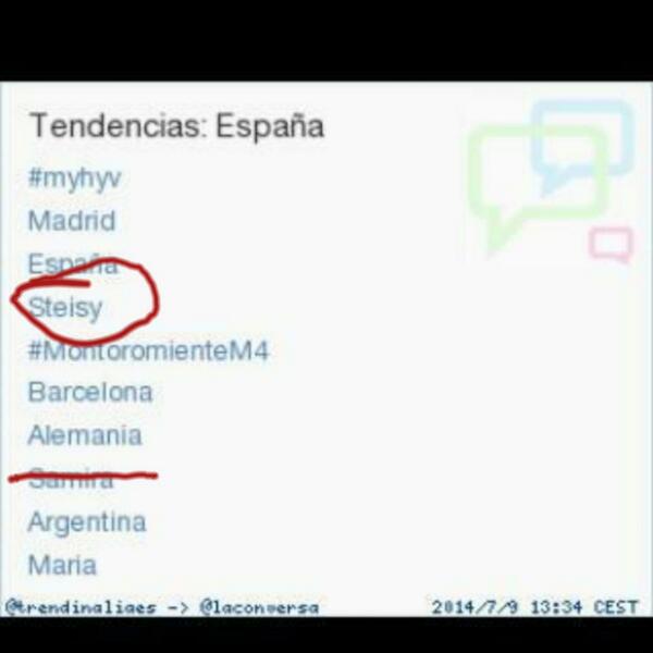CFtrianamyhyv's tweet photo. @patricia_steisy  guapa k arte!! @criistyclemott jajjaa t he copiaoo wuajjajaj Tu steisy y yo contra samira😵 jajaja http://t.co/CCDle3wiWp