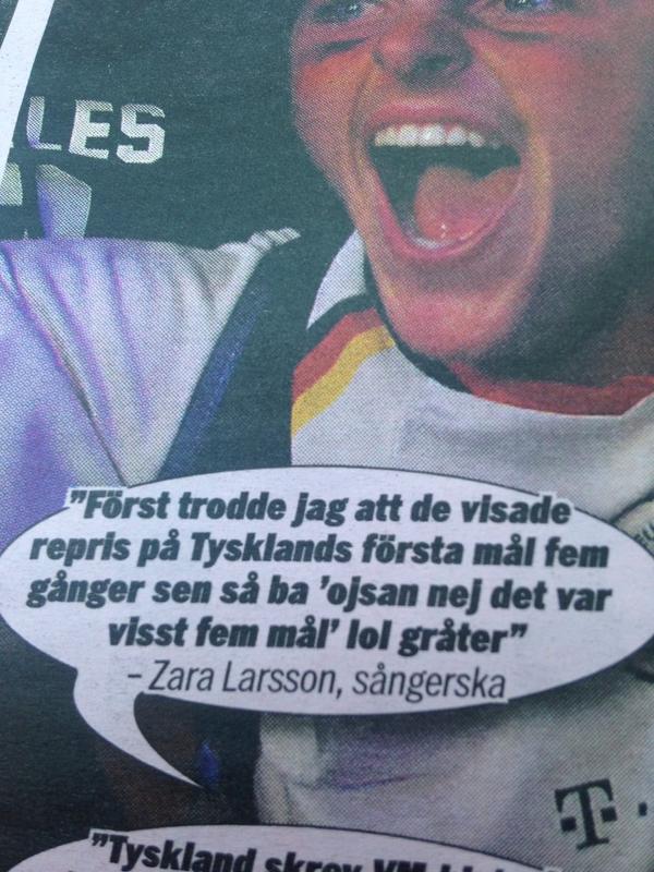 Jespervalentine's tweet photo. @zaralarsson blondare än va jag trodde... http://t.co/S7nVxGiVyn