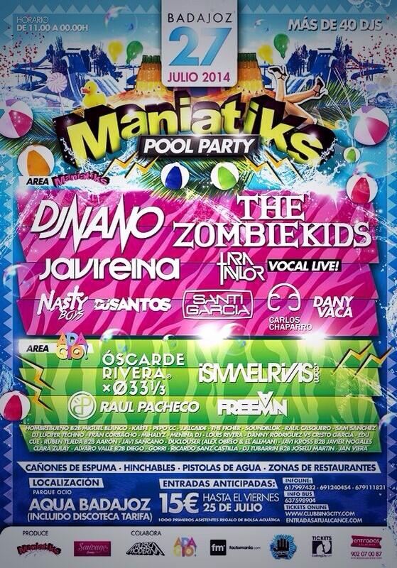 Code_Caceres's tweet image. Pide ya tus entradas de @ManiatiksFest cualquier punto de Extremadura 617 997 432 (whatsapp) no te quedes sin ella Rt