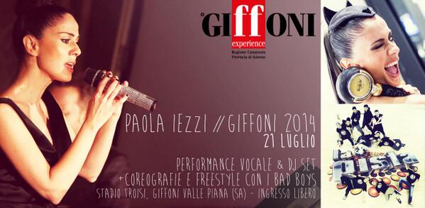 21 luglio #GiffoniFilmFestival #paolaiezzi #vocalperformance #djset #badboys #megacrew #choreographies #freestyle YO!