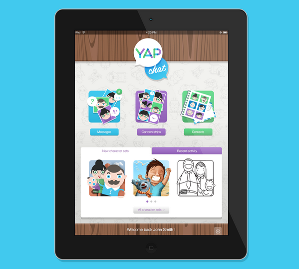 yap_chat's tweet photo. Check out our Facebook page for some sneak peeks of the YAP Chat iPad interface - https://t.co/s8E93fh0tv http://t.co/njmE23yqXc