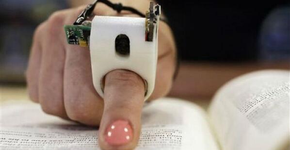 FingerReader görme engelliler için farklı bir çözüm j.mp/TSy5ml