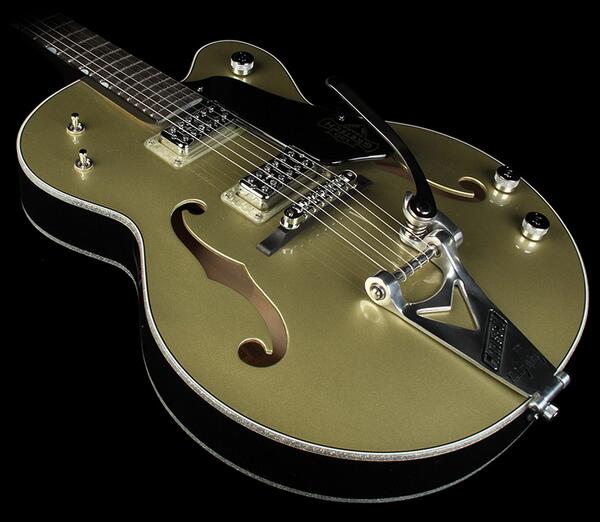 SixStringVai's tweet image. Gretsch Custom Shop G6118T 130th Anniversary Electric Guitar Gold/Black