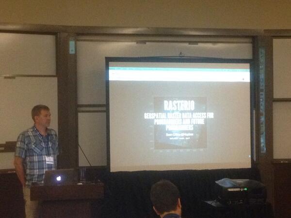 cbcunc's tweet image. My favorite Python GIS specialist: Sean Gillies. #SciPyConf