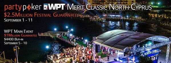 JimGenting's tweet photo. MEGA @partypoker @WPT in Cyprus in Sep $1MIL GTD  &amp; #WPTUK @Dusk_Till_Dawn_  with 2 x £1MIL GTD Events in Nov  #RT http://t.co/wvj58HHniI
