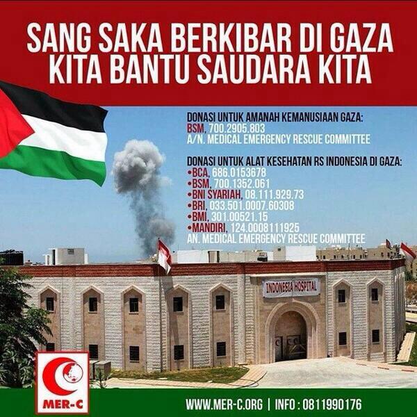 yang mau ngasih sumbangan selain #prayforgaza bisa cek gambar ini.