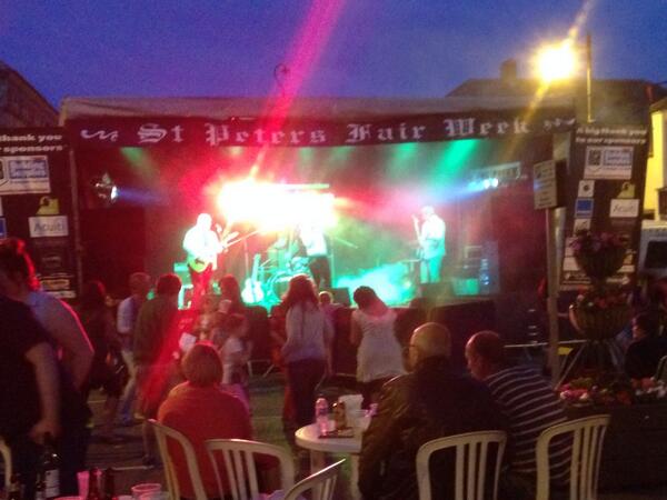 .#crazyMaMa playing tonight .#Holsworthy Fab .#band  .#stPetersFair