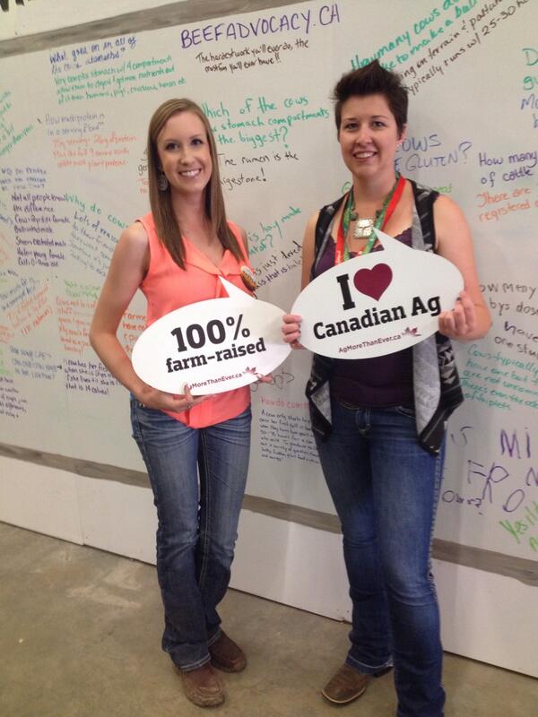 Staceyjodomo's tweet photo. Got questions about the beef industry? come visit us @calgarystampede  @AgMoreThanEver @meghangblack @BeefAdvocacy http://t.co/ADqojGpI0A