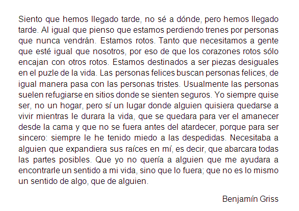 DeboConfesarQue's tweet photo. Estamos perdiendo trenes por personas que nunca vendrán. http://t.co/LXmsioDXN2