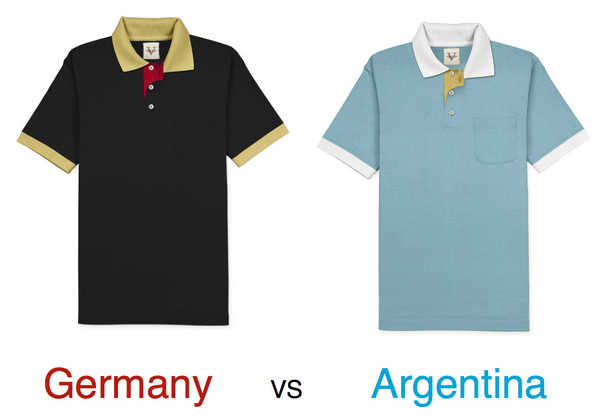 Who will win the world cup? Be sure to be wearing your team colors on Sunday at 12:00 PM PST! #WorldCup #mensfashion