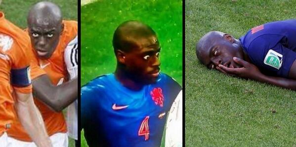 Bruno Martins Indi taking the mantle from Phil Jones in the 'gurn face ...