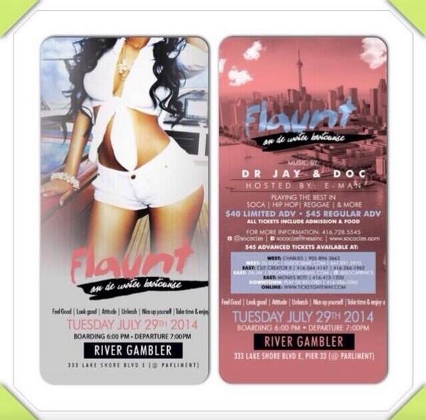 Flaunt_Ent's tweet photo. Boat rides are selling out quick, don't stick on this one!! #FlauntBoatRide  @socacize http://t.co/Q93jvtwY1W