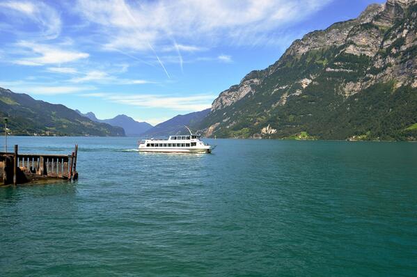 hg52Graf's tweet image. Schiff Quinten auf dem Walensee bei Unterterzen - Schiff Alvier in Quinten (06.07.2014) &amp;lt;Boattrip&amp;gt;