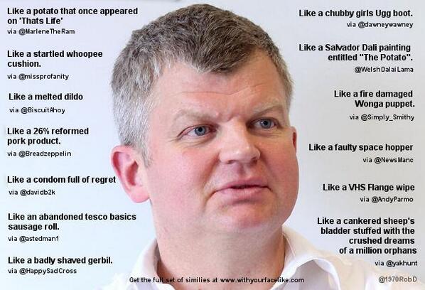 Adrian Chiles with your face like...
<a href="/AndyParmo/">Andy Parmo</a> <a href="/BiscuitAhoy/">BiscuitAhoy</a> <a href="/ThePoke/">The Poke</a>