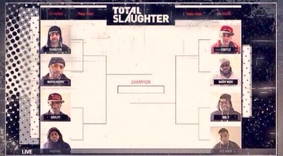 Battle_Rap_News's tweet photo. Going down on tonight's #RoadtoTotalSlaughter series finale:

@MRDIZASTER vs @DAYLYT2k and @IHATETREX vs @BIGTQMB http://t.co/JOyvRTYLvH