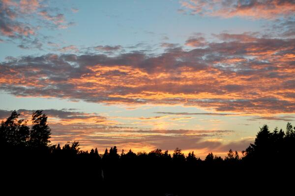 Sun setting on a magical day at Big Cove YMCA Camp