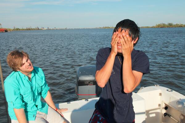 SteveChongMovie's tweet photo. @SWong37 preps for another take of our life threatening recklessness on the water. #indiefilmmaking #stevechonglives http://t.co/xDIIy4BSpg