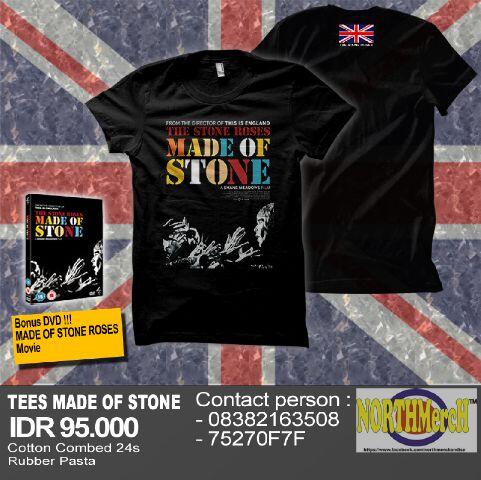 P.O Tees #TheStonesRoses Warna Hitam Cotton Combad 24s Ruber Pasta Size S,M,L,XL IDR 95.000 +CD history  #NorthMerch