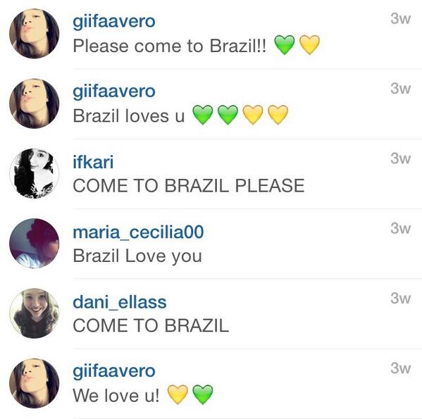 EdsIGComments's tweet image. "Come to Brazil"