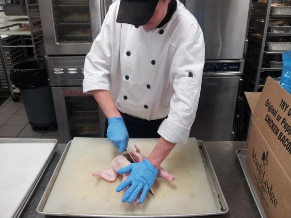 DavePope75's tweet image. Nothin' like prepping chickens for a 300 person tournament @chickenfarmers @GolfCardinal #thecheflife #ontag