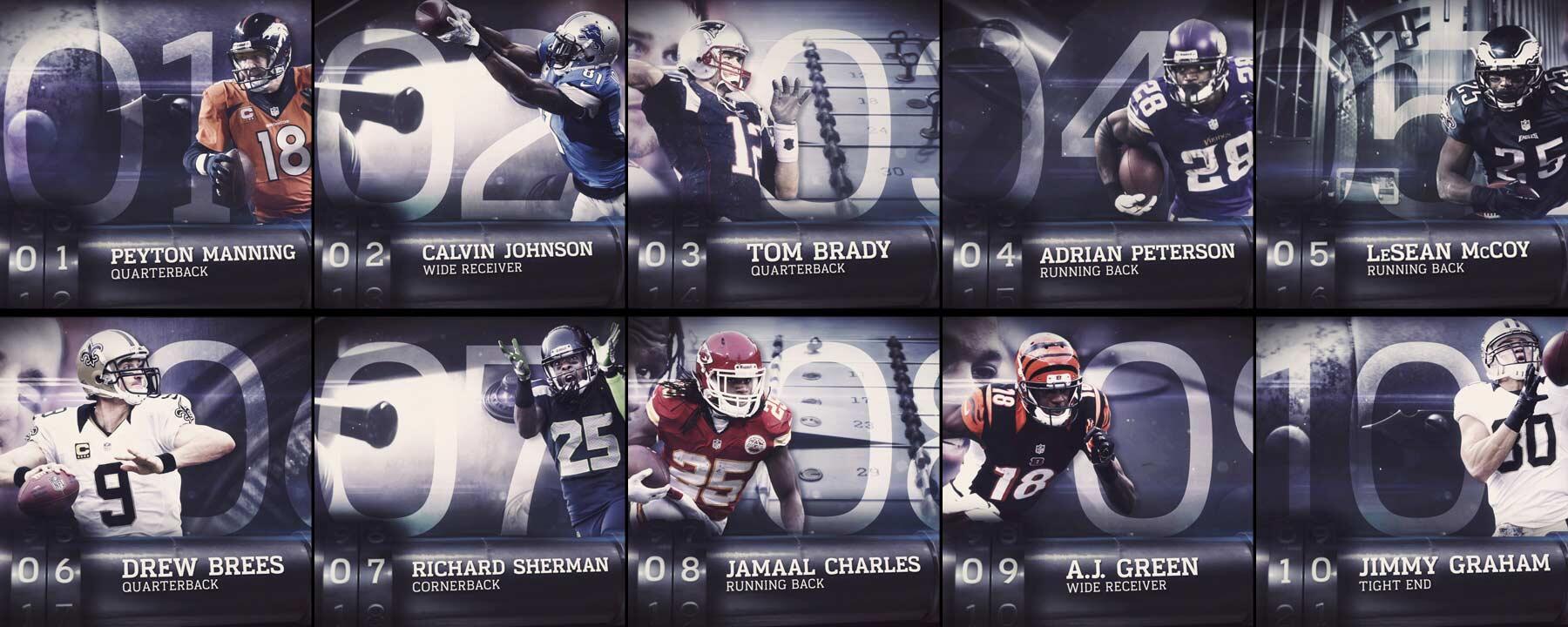 NFL on Twitter: "The Top 100 of 2014 (#10-1): http://t.co/rGm56ExH72 #NFLTop100 http://t.co/i6RNxiqEaF" / Twitter