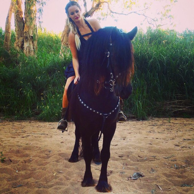 I got to ride this beautiful Friesian stallion today. Completely in Love 💜 #aussie #model #friesian #stallion<a href="/tag/model"class="tags"><span>#model</span></a><a href="/tag/aussie"class="tags"><span>#aussie</span></a><a href="/tag/friesian"class="tags"><span>#friesian</span></a><a href="/tag/stallion"class="tags"><span>#stallion</span></a>