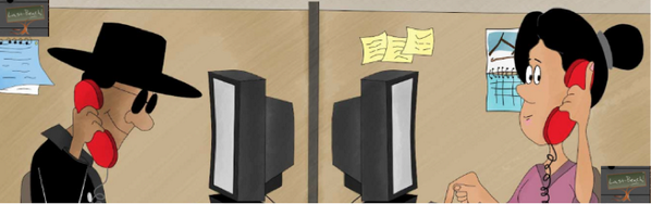 LastBenchTalk's tweet photo. "#ITsecurity policy: Dont disclose info to unknown callers via any comm. channel!"-Fun way to show: #video #animation http://t.co/If6ePxRCSV